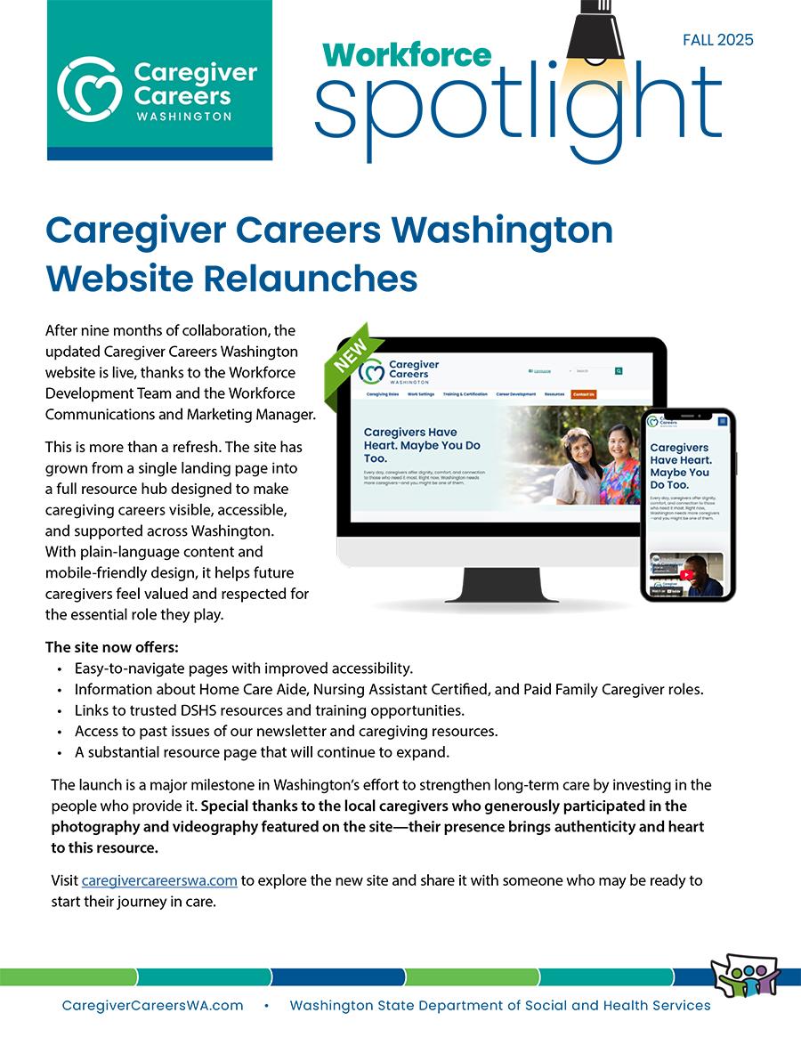 thumbnail of Workforce Spotlight Newsletter.